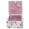 Pink Floral Square Sewing Basket by Loops & Threads®